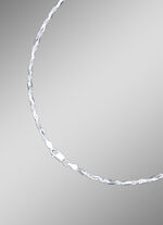 Diamantierte Zopfkette mit Karabinerverschluss 