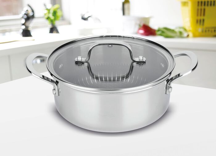 Livington Titan Pan Pfannen und Kocht&ouml;pfe EDELSTAHL