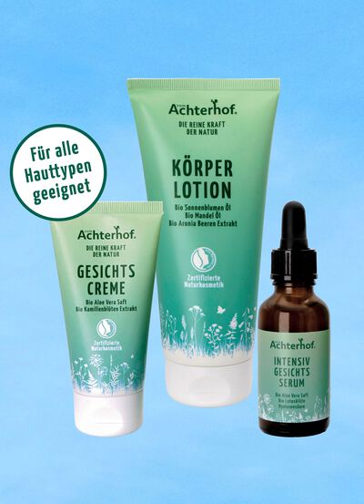 Hochwertiges Naturkosmetik-Pflege-Set, 3-teilig 