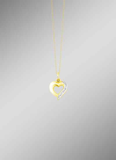 Herz-Anhänger in Bicolor 