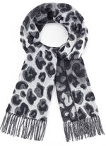 Schal mit Raubtierfell-Dessin 