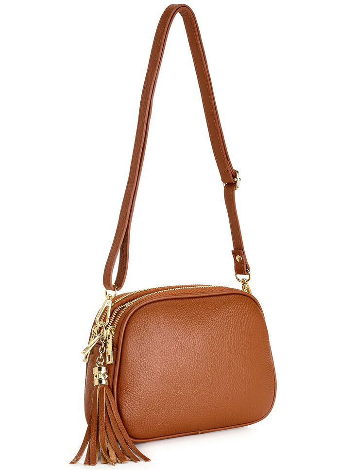 Laurina, Tasche, Damen, mit abnehmbarem Umh&auml;ngeriemen COGNAC