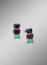 Funkelnde Eleganz: Ohrstecker mit echten Edelsteinen 