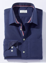 Hemd in 4 Farben mit Brusttasche DUNKELBLAU