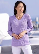 Pullover mit Strukturdessin FLIEDER