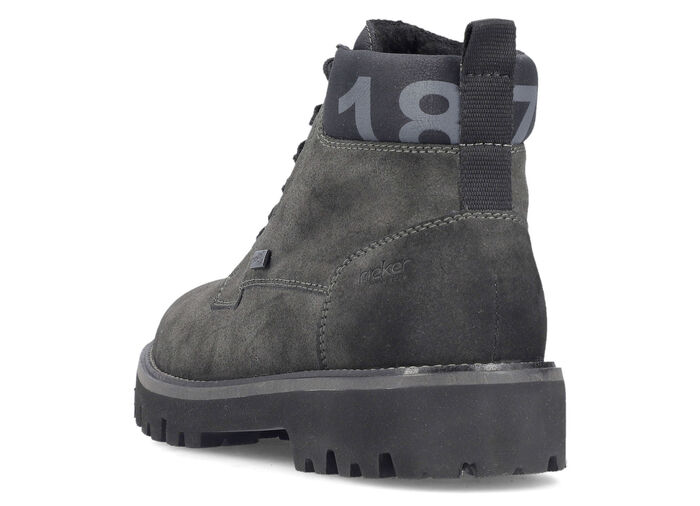 Rieker, gefütterte Herren-Boots, Winterschuhe, Weite H, mit Reißverschluss ANTHRAZIT