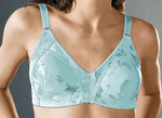 Naturana Minimizer-BH mit dezent glänzendem Floraldruck AQUA