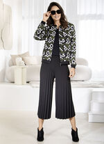 Culotte mit Plissee-Falten  