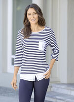 Lässiges Shirt mit Brusttasche 