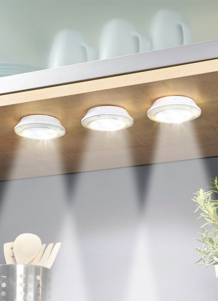 LED-Lampen-Set, 3-teilig mit Fernbedienung 