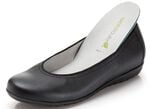 Waldl&auml;ufer Ballerina mit Rundum-Gummizug SCHWARZ