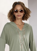 Roségoldfarbene Halskette 