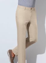 "Francesco Botti"-Hose mit Leinen in 3 Farben NATUR