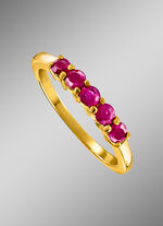 Damenring mit echten Rubinen 