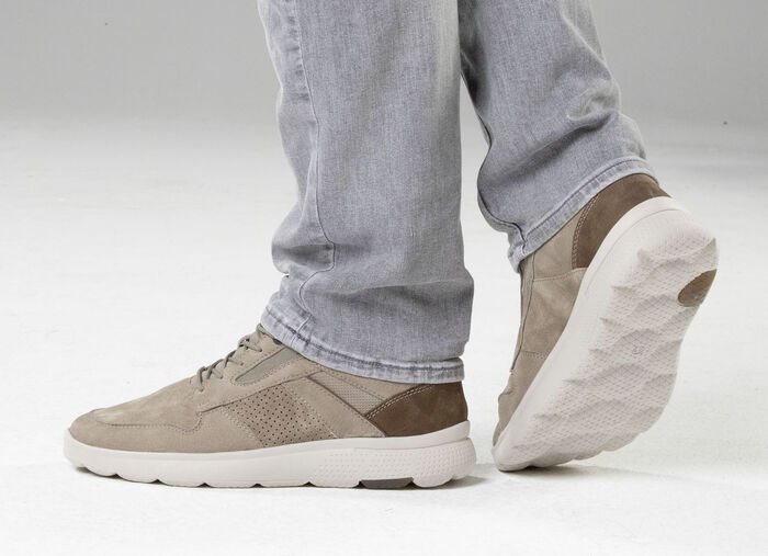 Waldl&auml;ufer Schn&uuml;rschuh mit Zierperforation SAND-BRAUN-JEANS