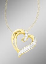 Bezaubernder Herz-Anhänger mit Diamanten 