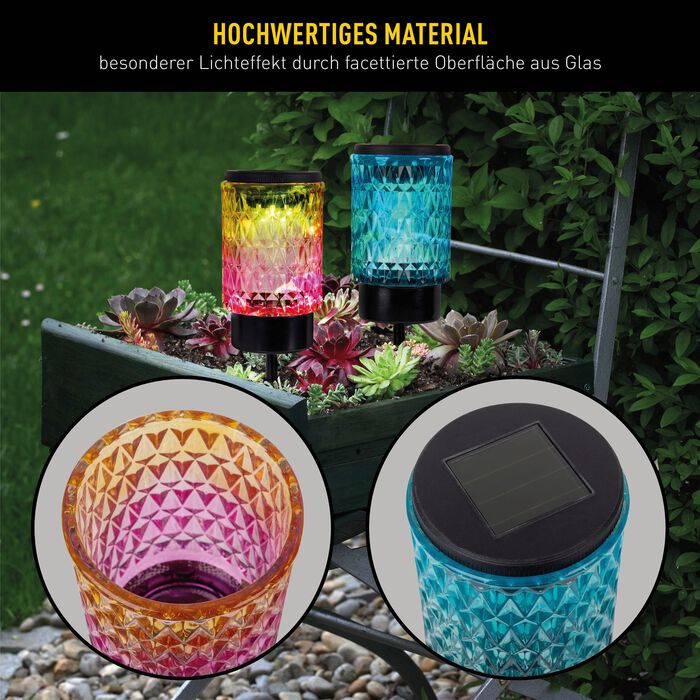 Solar-Dekoleuchten "Mila", 2er-Set 