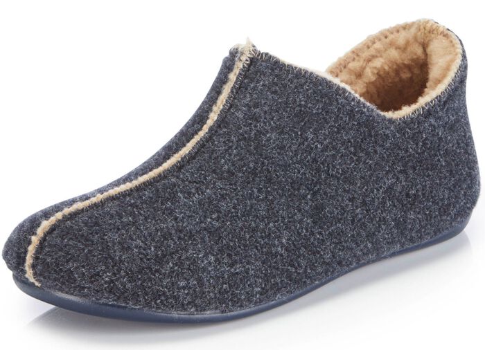 Laurina Filz-Hausschuh aus recyceltem Polyester MARINE