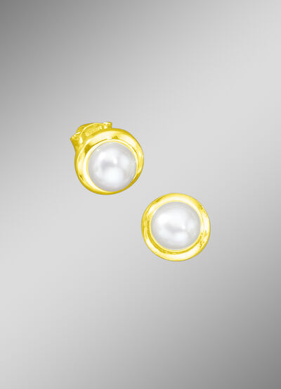 Ohrstecker mit Süßwasser-Zuchtperle 