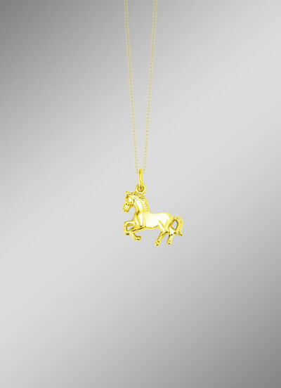 Pferde-Anhänger aus Gold 