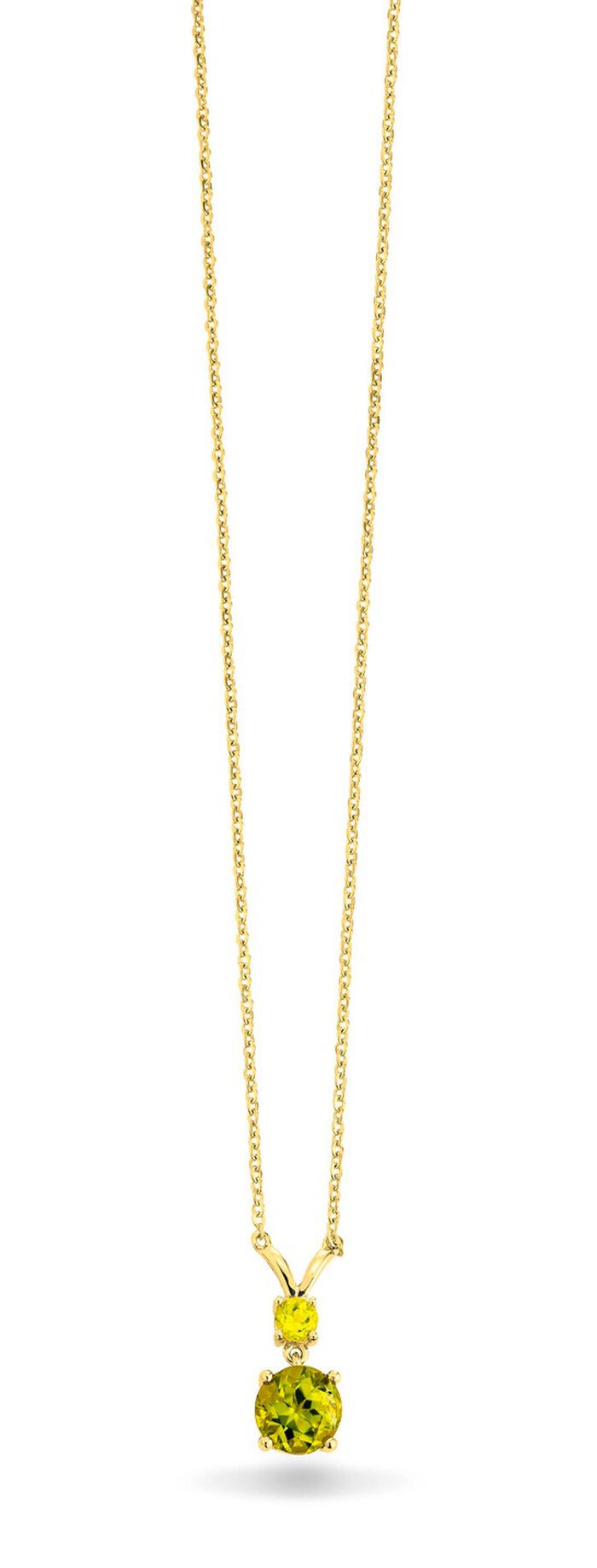 Halskette mit echt Peridot 