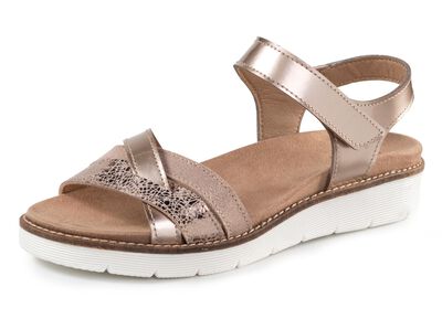 ELENA EDEN, modische Damen-Sandale, Weite H, mit herausnehmbarem Fu&szlig;bett 