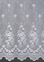 Store Blumen mit Universalschienenband WEISS