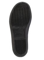 Bequeme Damen-Hausschuhe, Weite H, aus floral bedrucktem Meshmaterial GRAU-BUNT