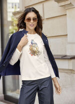 Shirt mit Kontrastdruck 