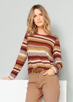 Shirt mit modischem Ringeldessin 