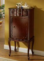 Teilmassive Möbelserie mit kunstvollen Holzverzierungen NUSSBAUM