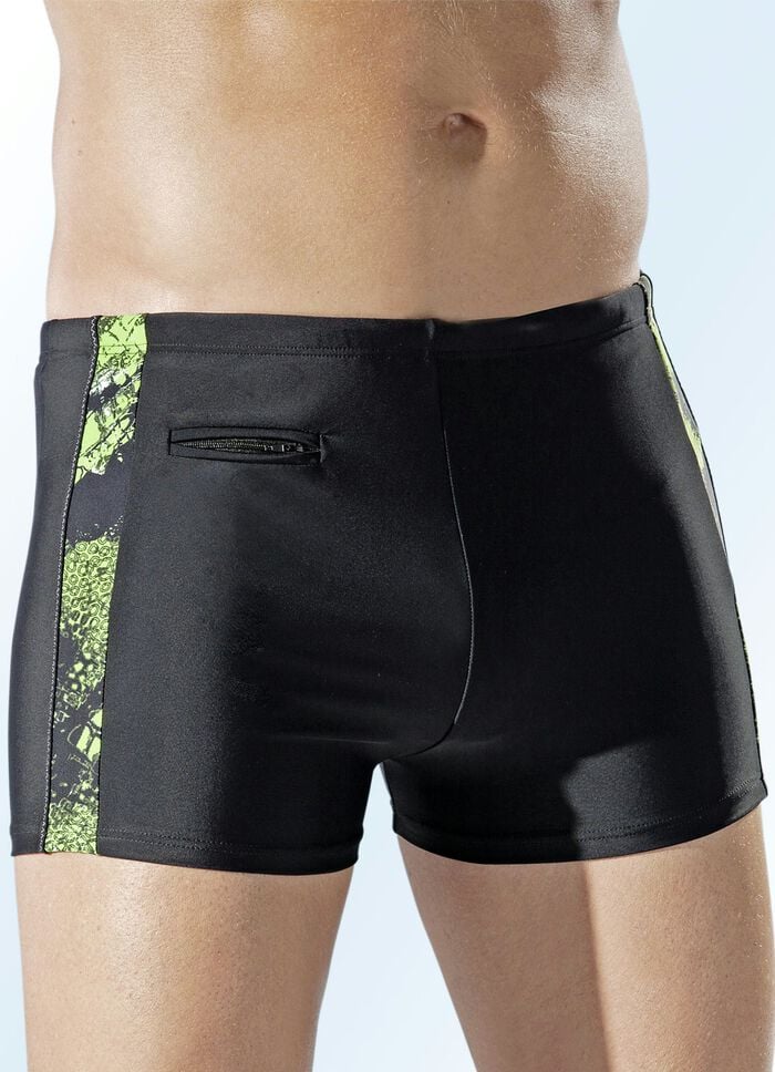 Naturana Badehose in höherer Kastenform mit seitlichen Einsätzen 