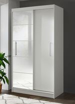 Durchdachter Schwebet&uuml;renschrank mit Spiegelfront 