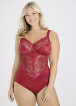 Miss Mary Hosenkorselett mit Elastikspitzeneinsätzen ROT