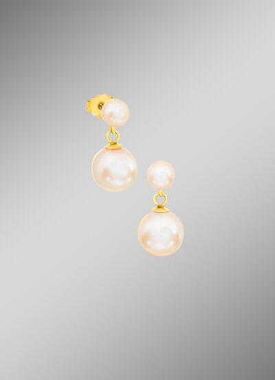 Ohrstecker mit Süßwasser-Zuchtperlen 