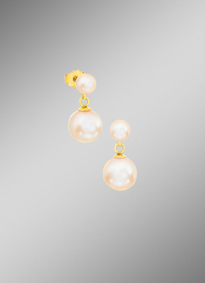 Ohrstecker mit Süßwasser-Zuchtperlen 