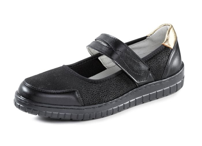 ELENA EDEN Slipper aus Nappaleder und Stretchmaterial 