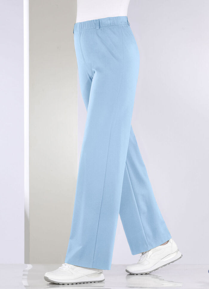 Hose in modischer Palazzo-Form HELLBLAU
