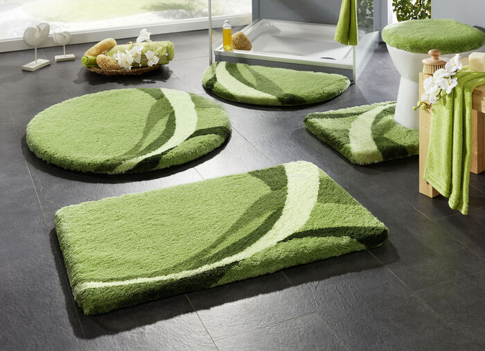 Badgarnitur von Kleine Wolke mit rutschhemmender Rückseite GRÜN