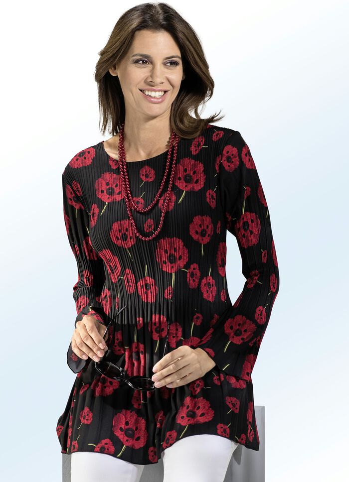 Figur umspielende Tunika in Plissee 