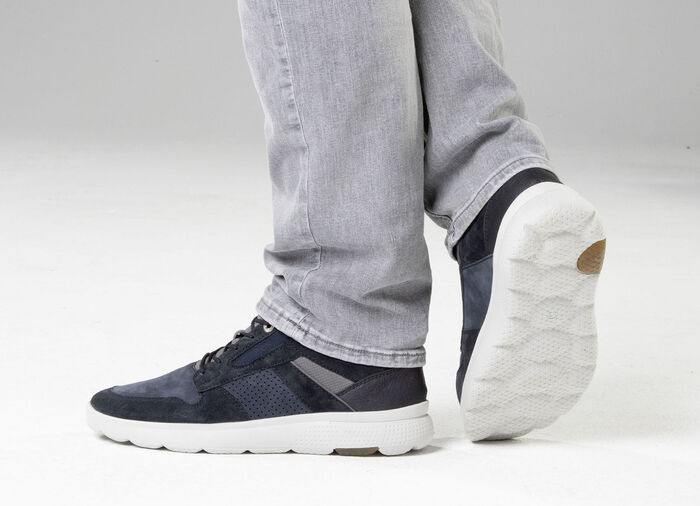 Waldl&auml;ufer Schn&uuml;rschuh mit Zierperforation DUNKELBLAU-JEANS