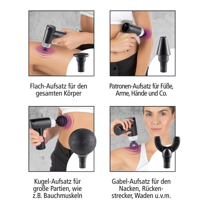Massageger&auml;t Mini-Gun, 5-teilig 