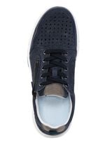 GINO GALANTE Schn&uuml;rschuh aus luftig perforiertem Nubukleder MARINE