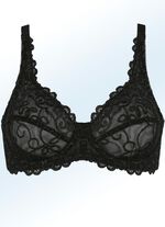 Viania B&uuml;gel-BH mit Stickereispitze SCHWARZ