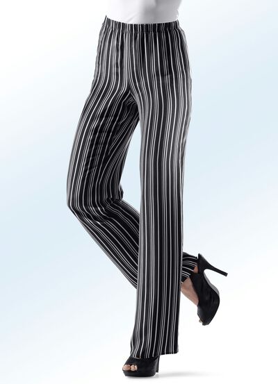 Hose mit aktueller Streifendessinierung 