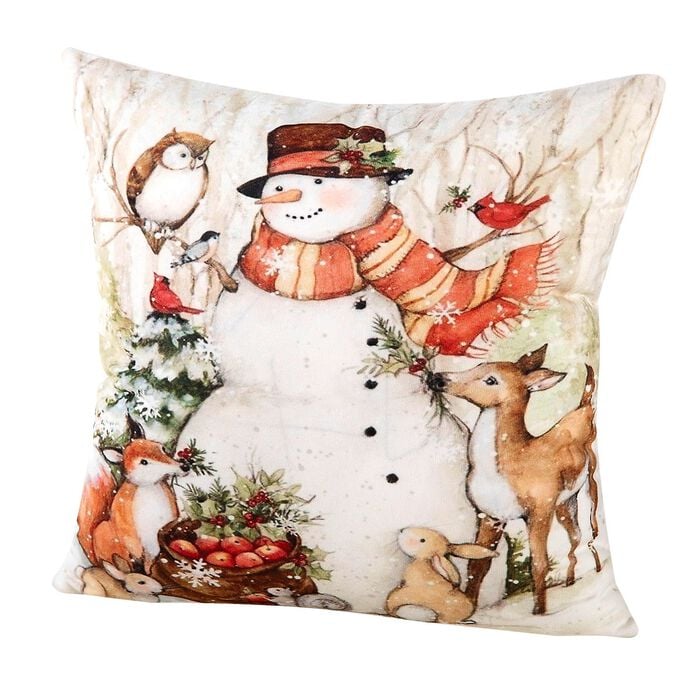 Kissenbezug mit bezaubernden Winterszenen 