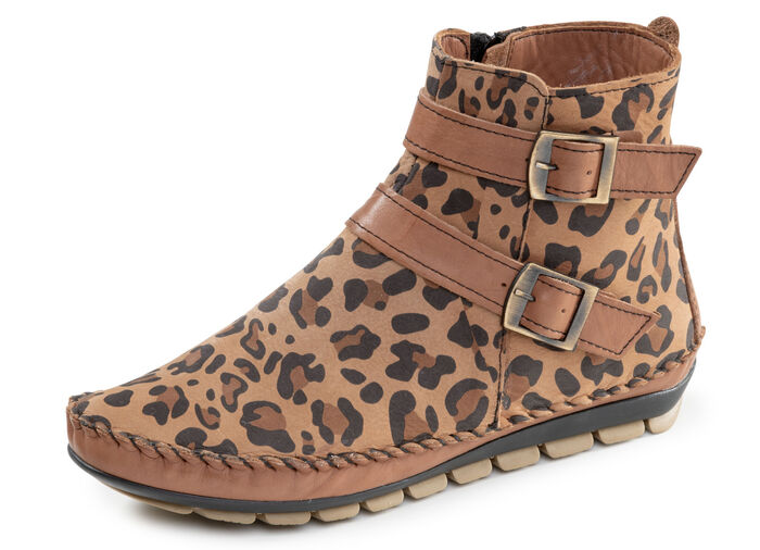 Gemini, trendige Damen-Boots, Weite G, mit herausnehmbarem Fußbett BRAUN