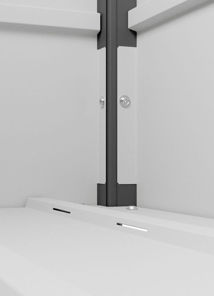 Hochwertige Gartentruhe aus Stahlblech ANTHRAZIT