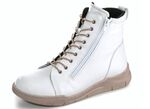 Gemini Stiefelette mit zwei Rei&szlig;verschl&uuml;sse WEISS