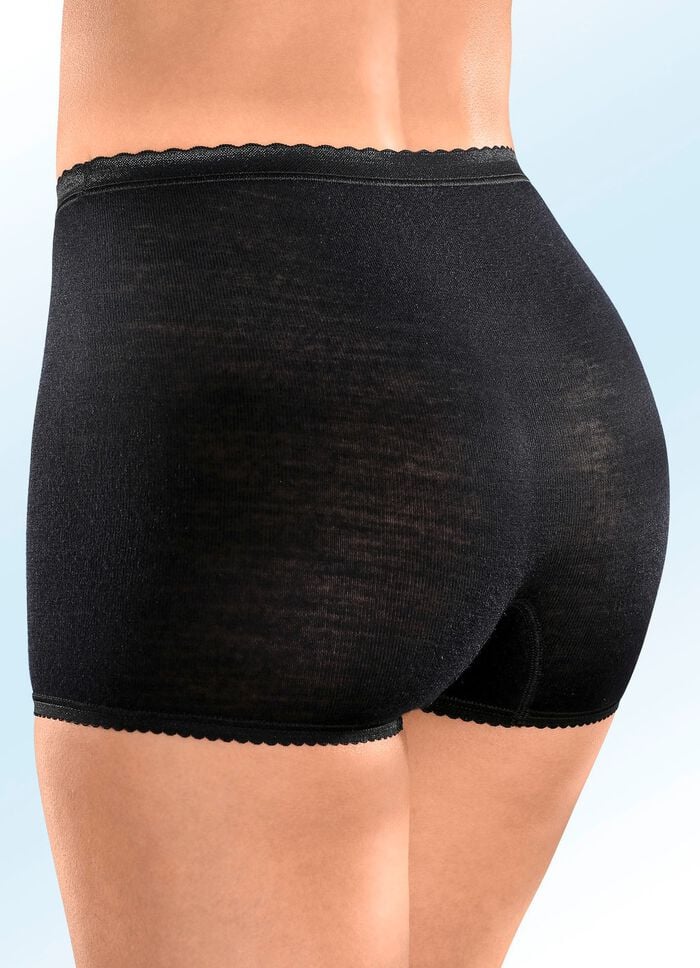 Con-ta Zweierpack Schl&uuml;pfer mit elastischen Abschl&uuml;ssen 